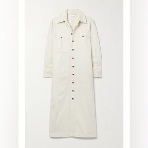 MARA HOFFMAN
+ Net Sustain Charolette Organic Denim Midi Dress In Ecru